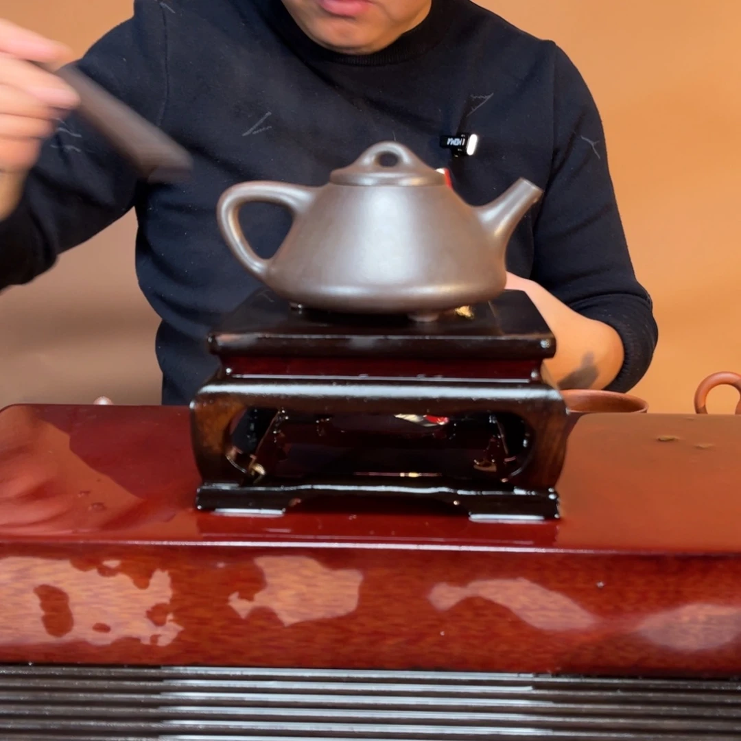 茶壶紫砂高端230cc紫泥石瓢