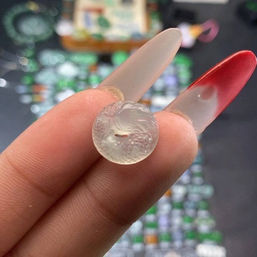 【闪购商品】翡翠挂件未镶嵌龙牌