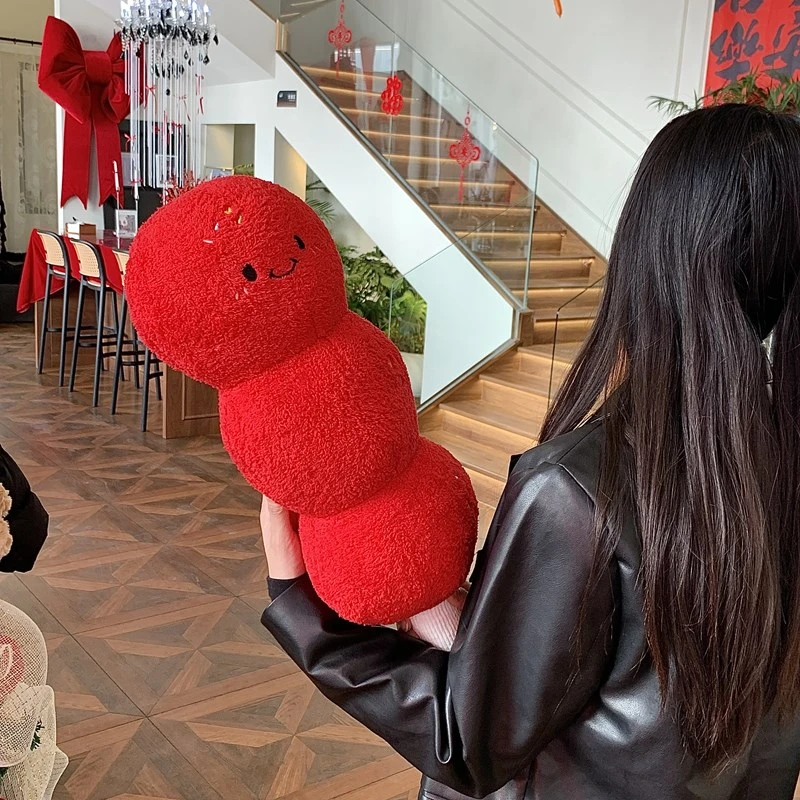 原创卡通仿真长条冰糖葫芦公仔玩偶女生睡觉专用抱枕趣味摆件礼物