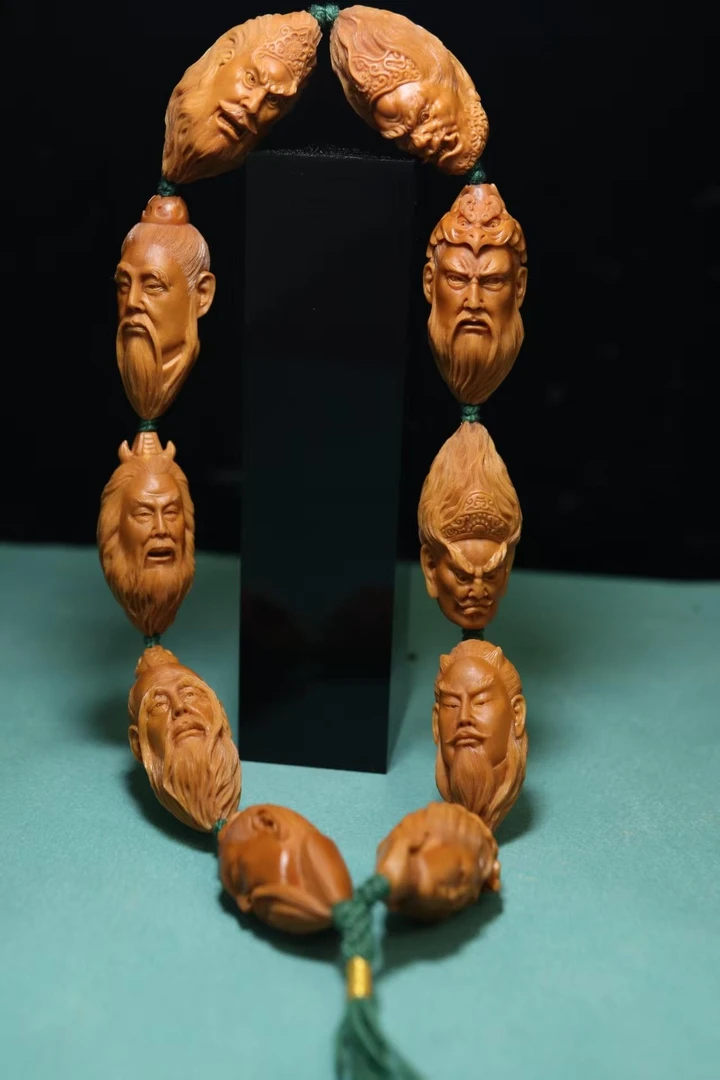 【上古正神】盘古-女娲-道教三清-神话人物-纯手工橄榄核雕