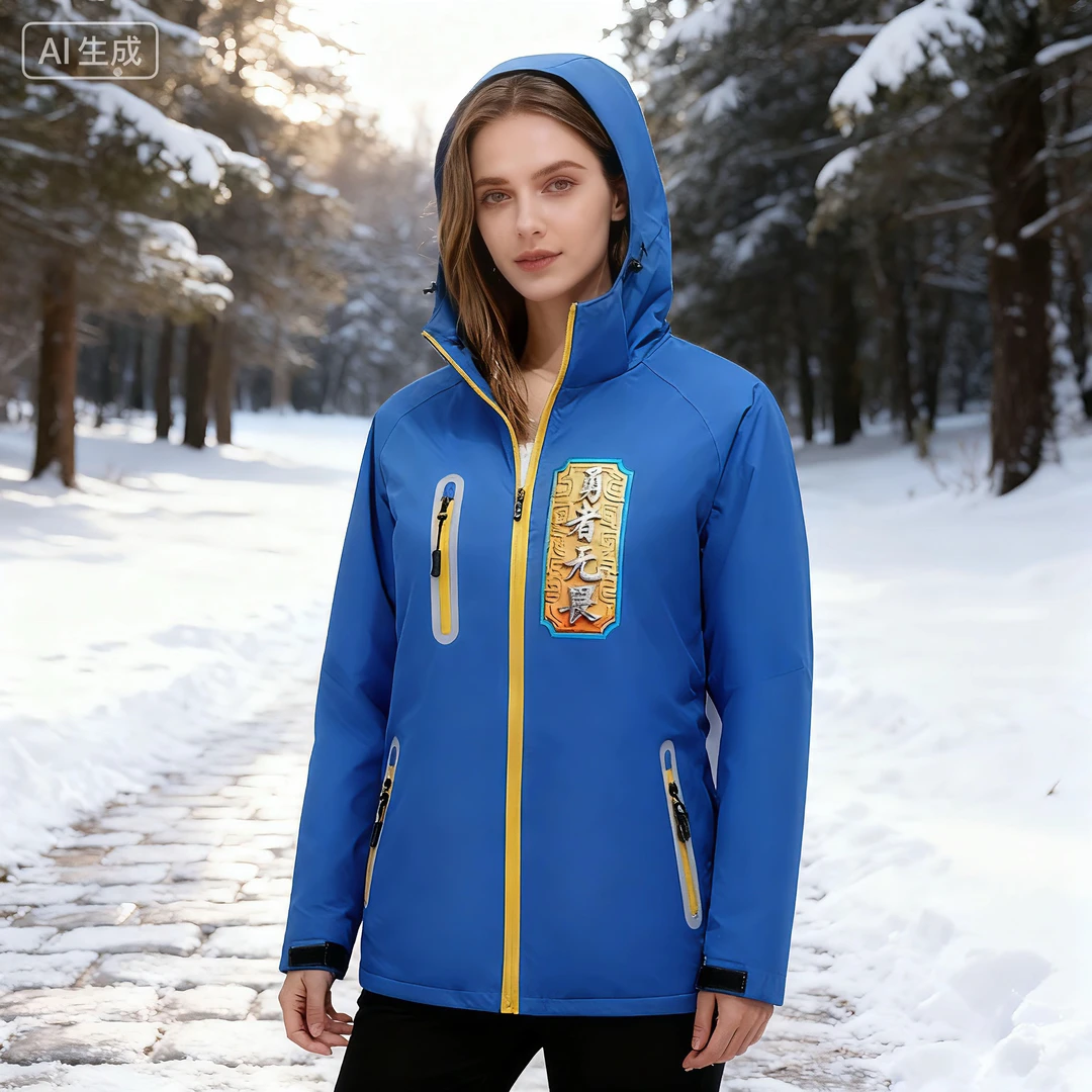 冬季冲锋衣.摇粒绒保暖防水.2025新款潮流