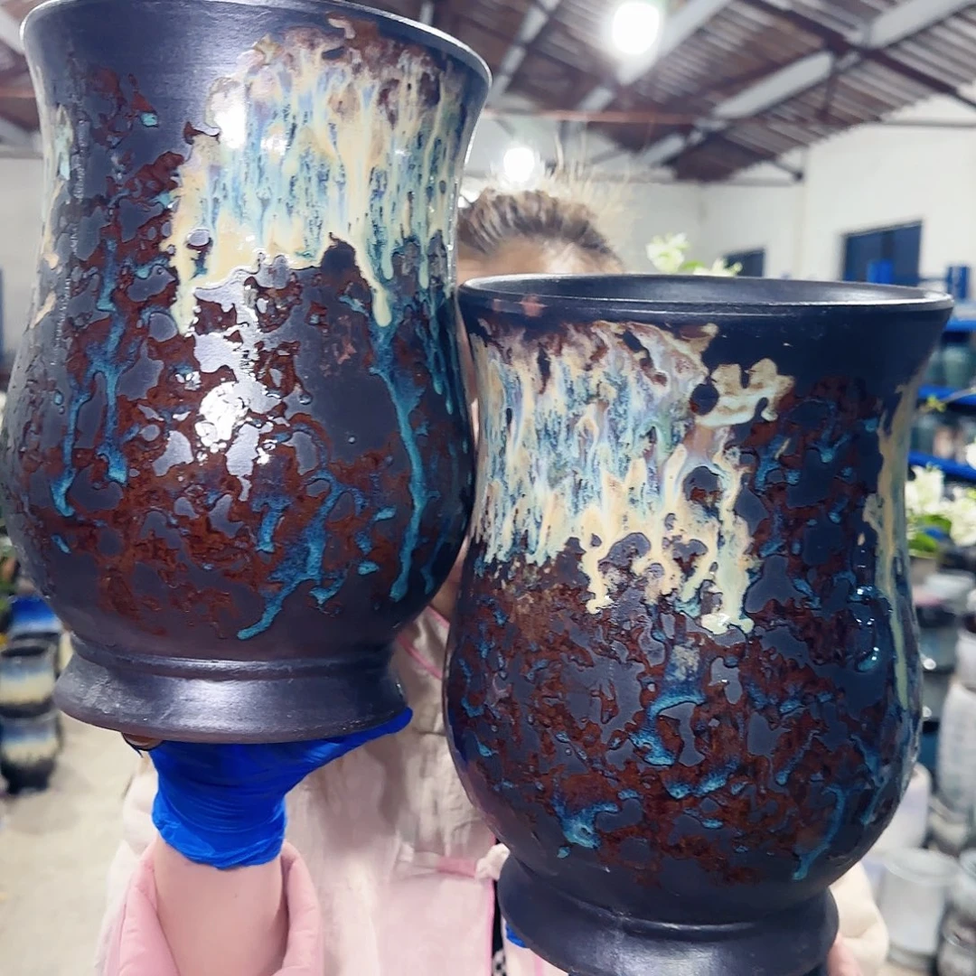 花盆紫砂高25口17