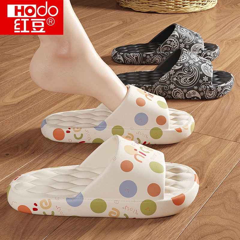红豆拖鞋女士夏天2025新款爆款网红室内家居防滑踩屎感凉拖外穿男