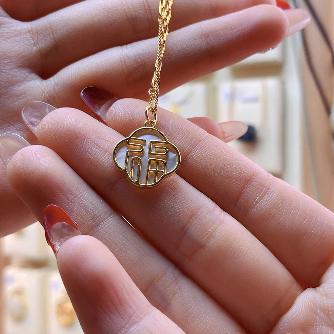 贝壳（贝母）贝母银S925镶嵌宗*