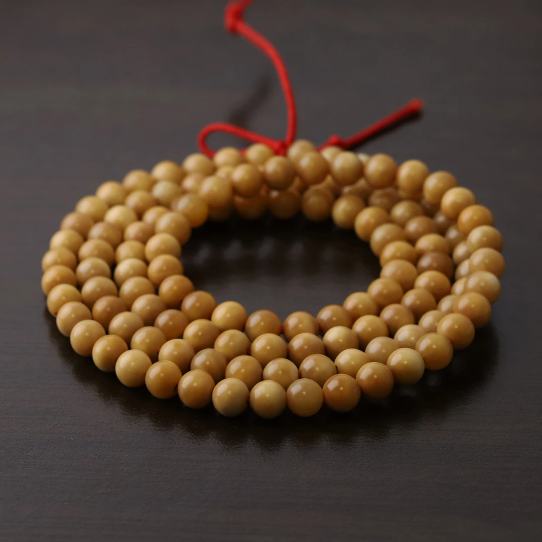 S0104-3【糖心玉化】龙脊菩提圆珠108文玩长串（送工具）