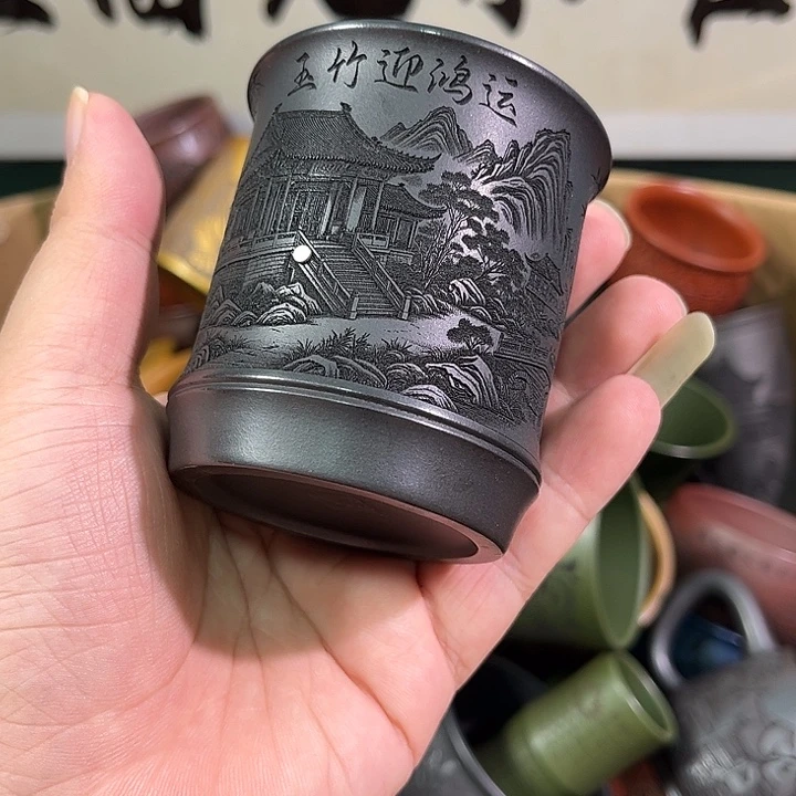 茶杯紫砂全手工紫砂主人杯