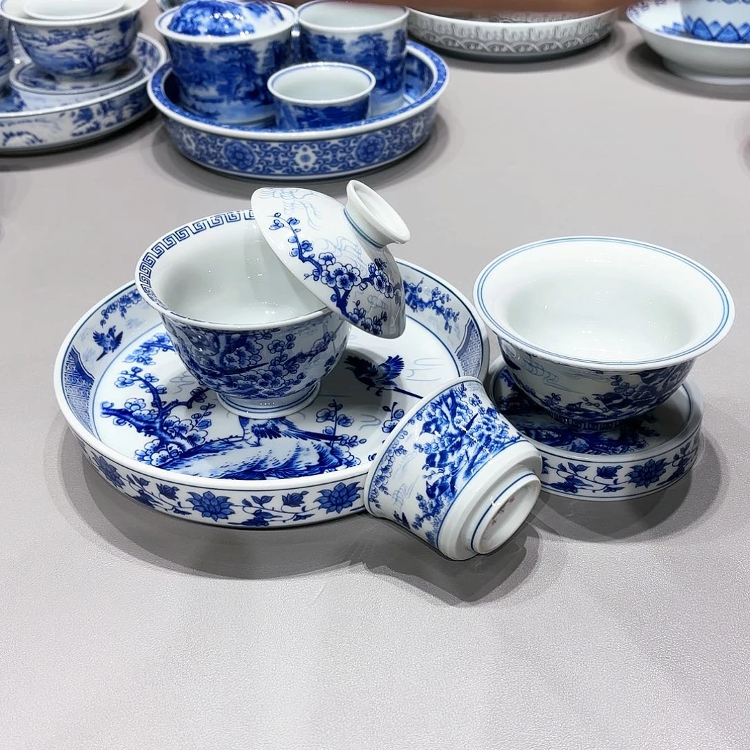 盖碗景德镇高温茶具