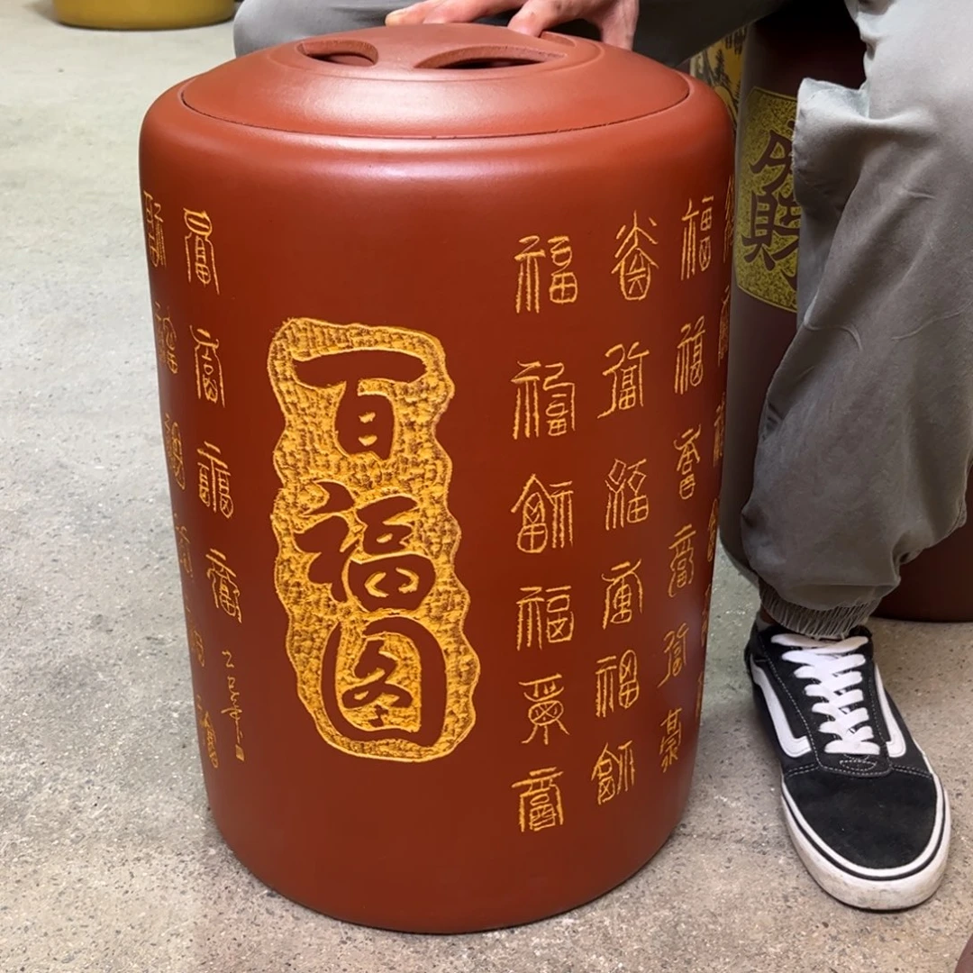 茶叶罐紫砂30饼茶叶罐