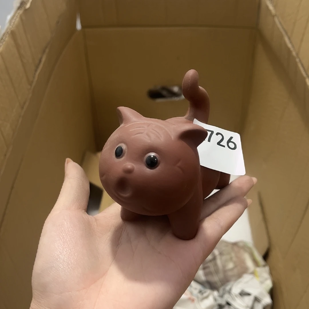 瓷片茶摆件工艺品摆件666
