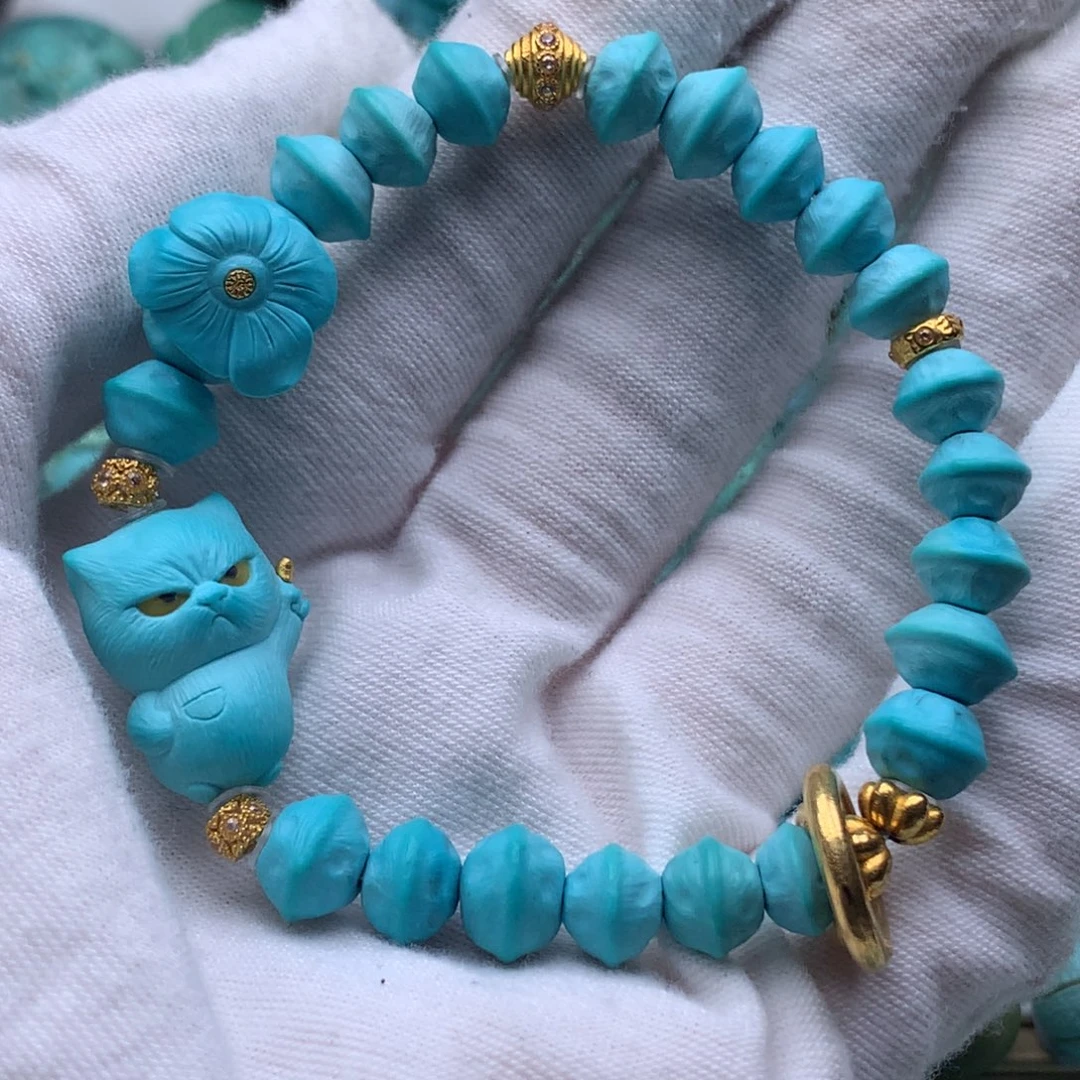 绿松石18K金镶嵌单品