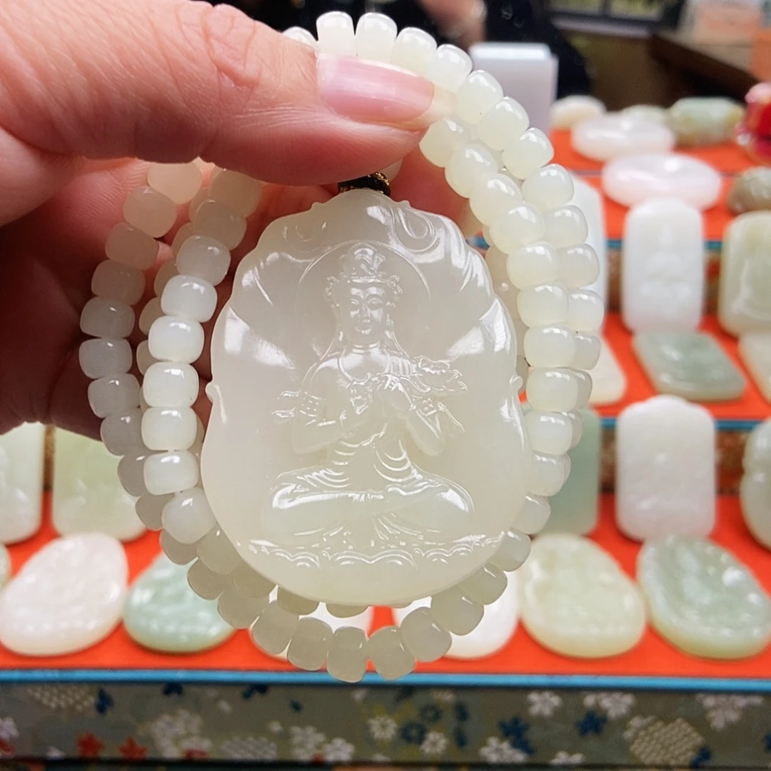 @****和田玉未镶嵌颈饰