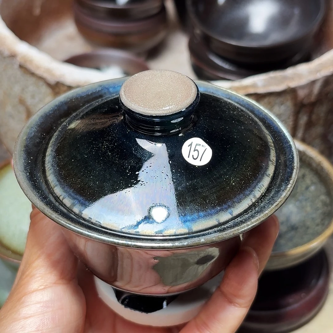 茶盏义兴龙窑建盏157微瑕