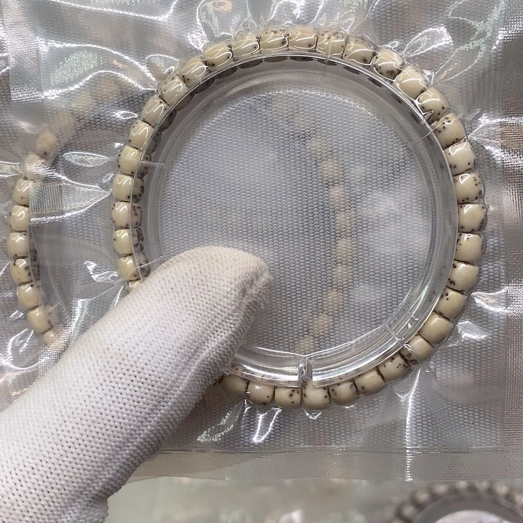 星月菩提手串石玉直切河豚6*5单