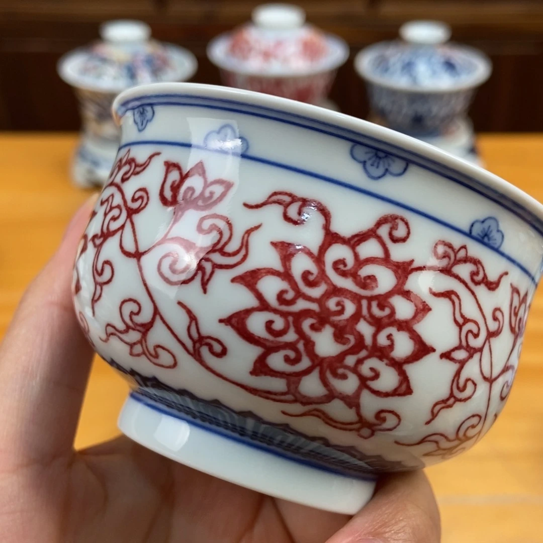 手绘现代茶具非古董
