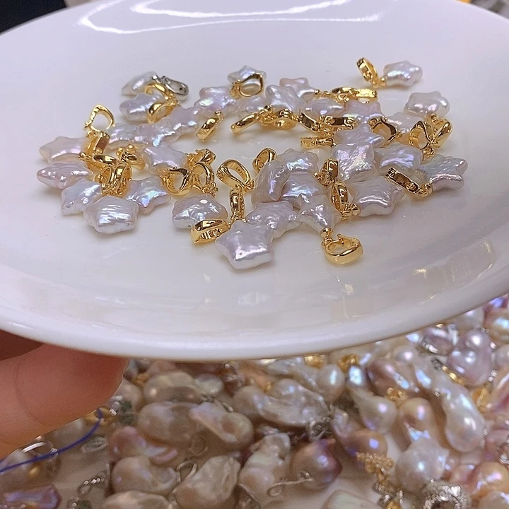 淡水珍珠银S925镶嵌颈饰219