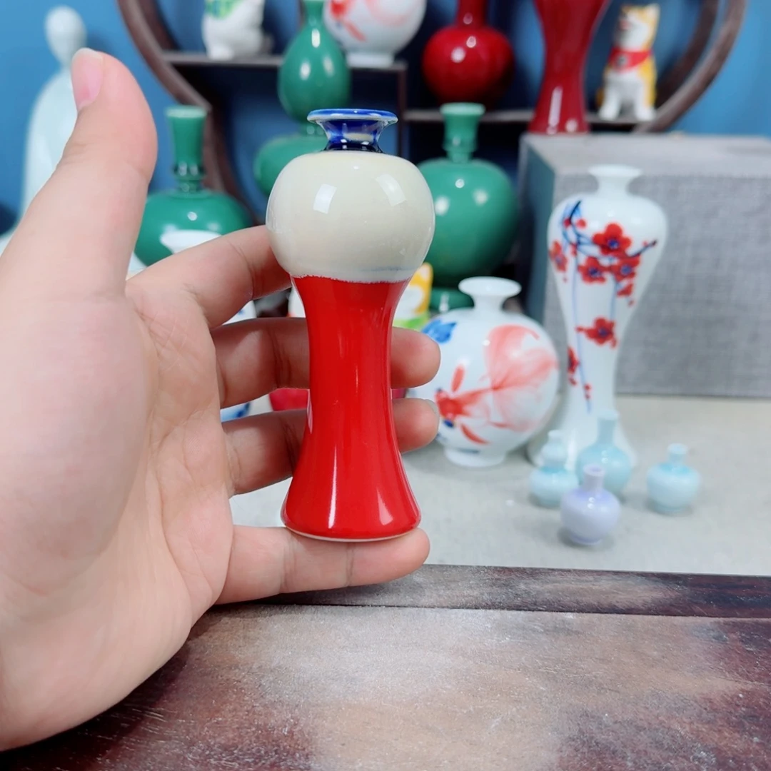 陶瓷手工小花器摆件