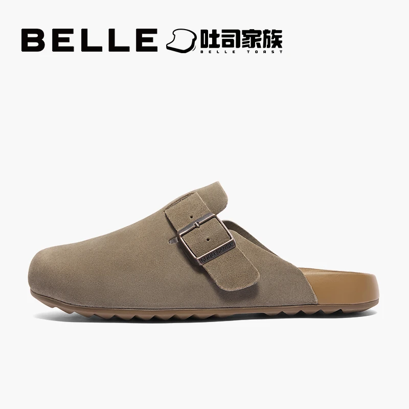 【半岛吐司】吐司家族1代百丽休闲勃肯鞋男商场同款拖鞋8NR01CT4