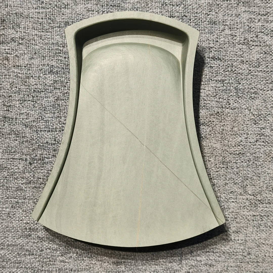 甘肃洮砚，水泉双面做工风字砚，尺寸12.4*10.2*2厘米