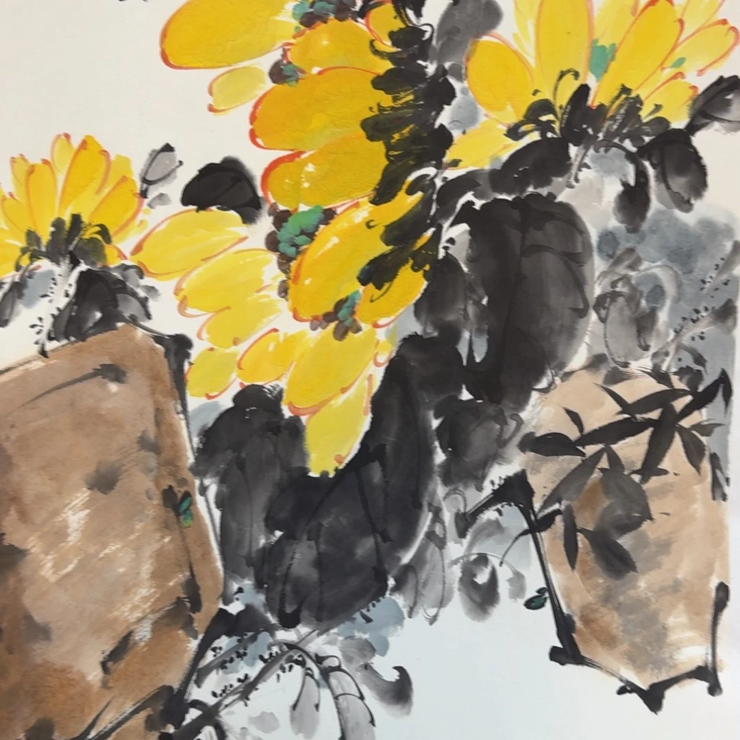 国画国画作品山水花鸟纯手绘