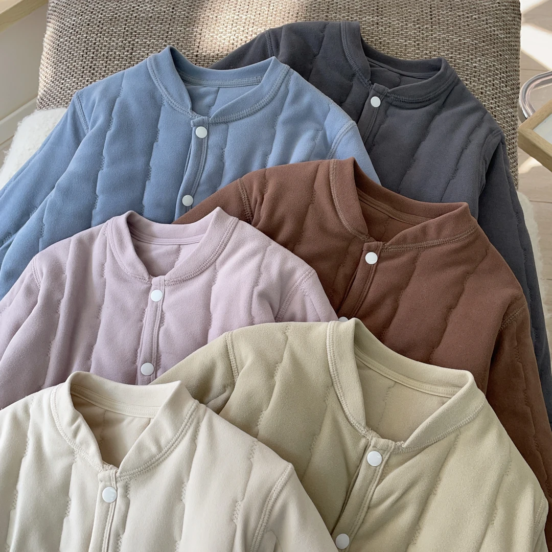 【校服神器】儿童加厚棉袄男童外套女童内搭中大童长袖上衣秋冬款