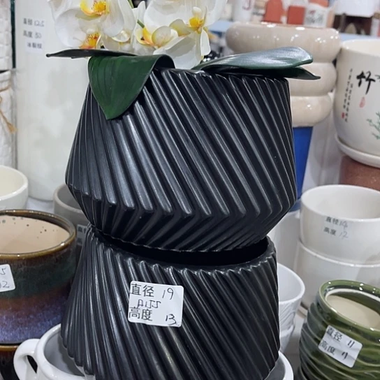 多肉绿植陶瓷花盆9.9包邮，有孔