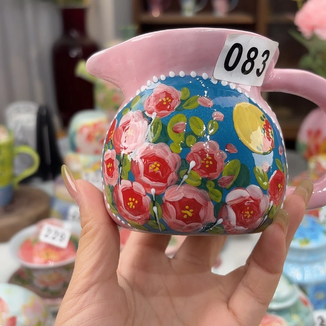 景德镇手绘高温釉下彩陶瓷茶具