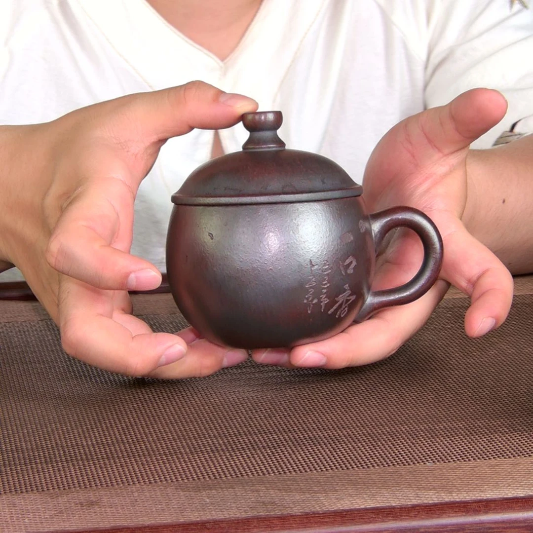 茶杯紫砂高货放漏