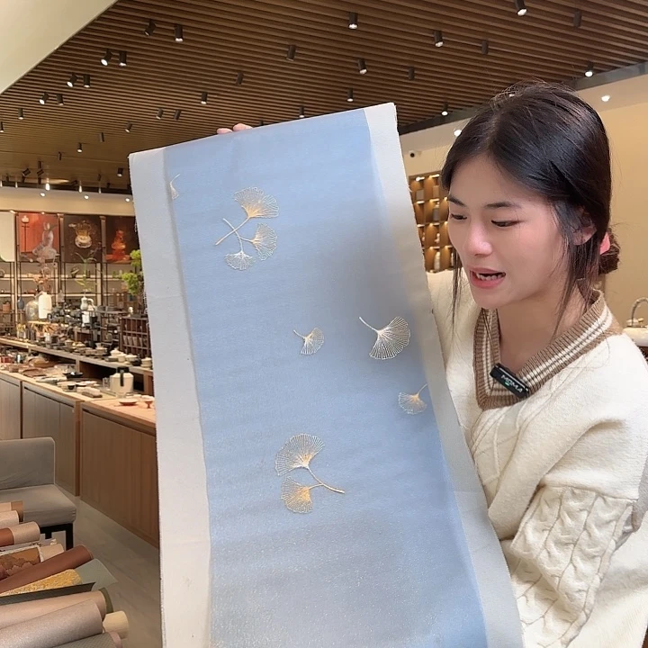 一米五防水茶席俩件套灰底