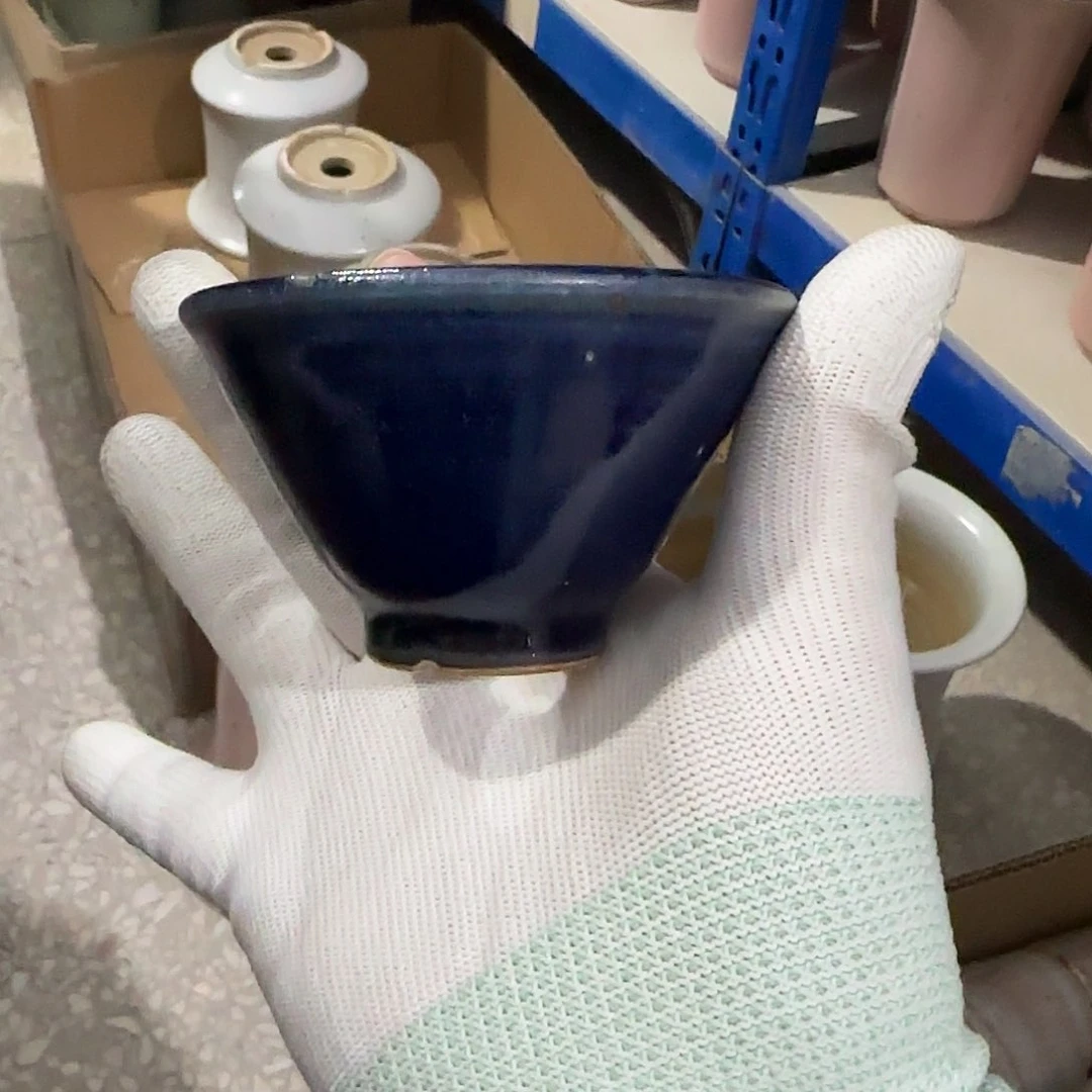 瓷片景德镇手工花盆