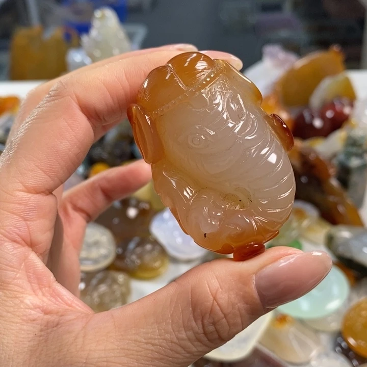 玛瑙/玉髓吊坠(不含链)未镶嵌