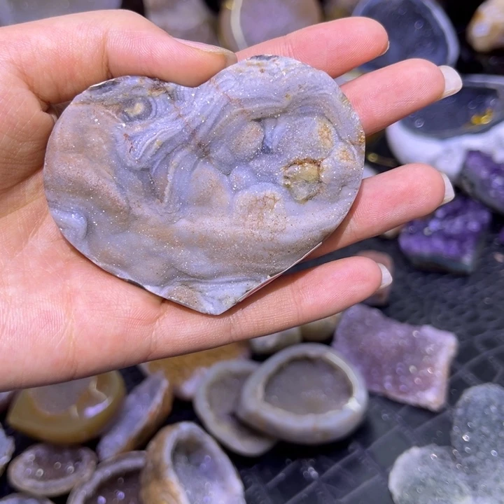 未镶嵌水晶发饰流沙爱心