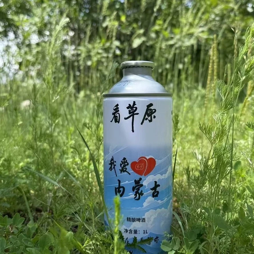 蒙浔 我爱内蒙古精酿啤酒1L*6瓶装