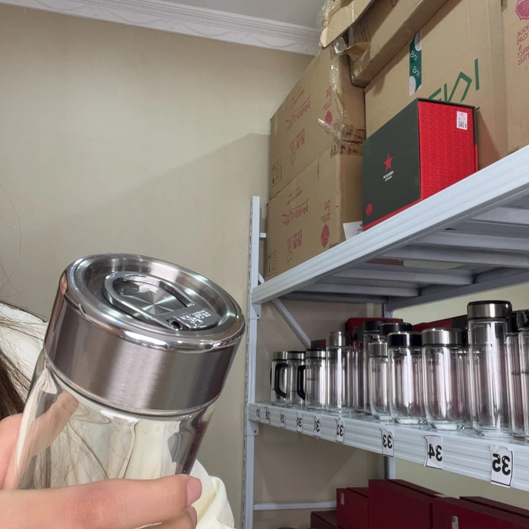 【闪购商品】希诺单层拉环395毫升本色玻璃杯