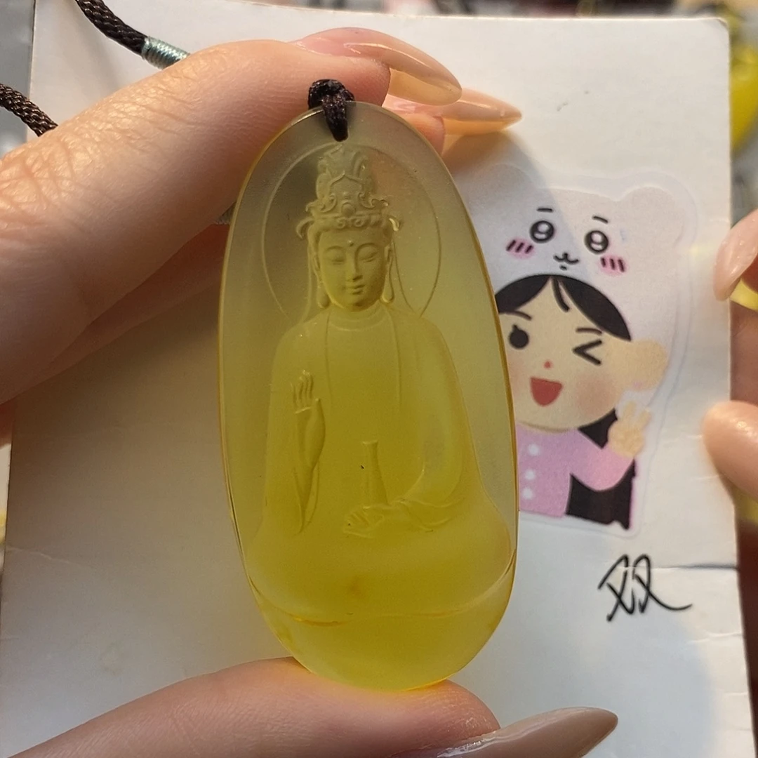 定制琥珀未镶嵌观音