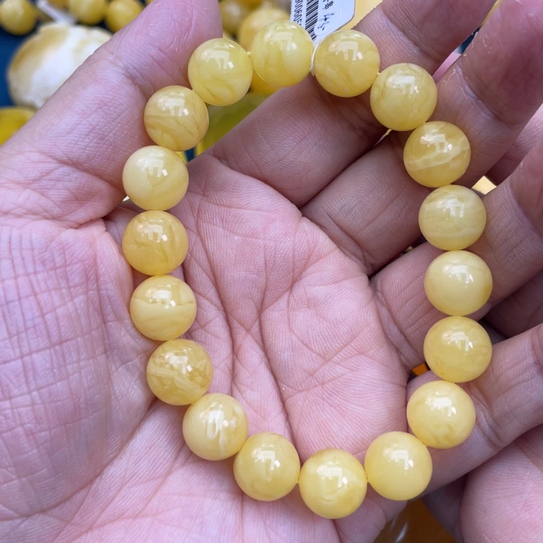 琥珀裸石未镶嵌琥珀蜜蜡10m m