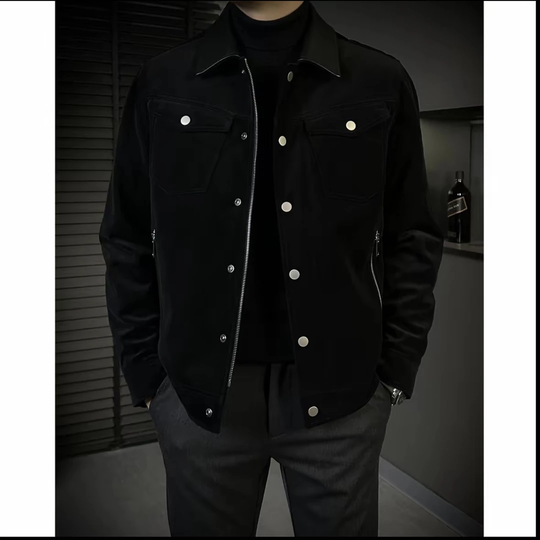 高端轻奢系列【90%鹅绒➕绵羊皮】秋冬新款·商务休闲羽绒服KN