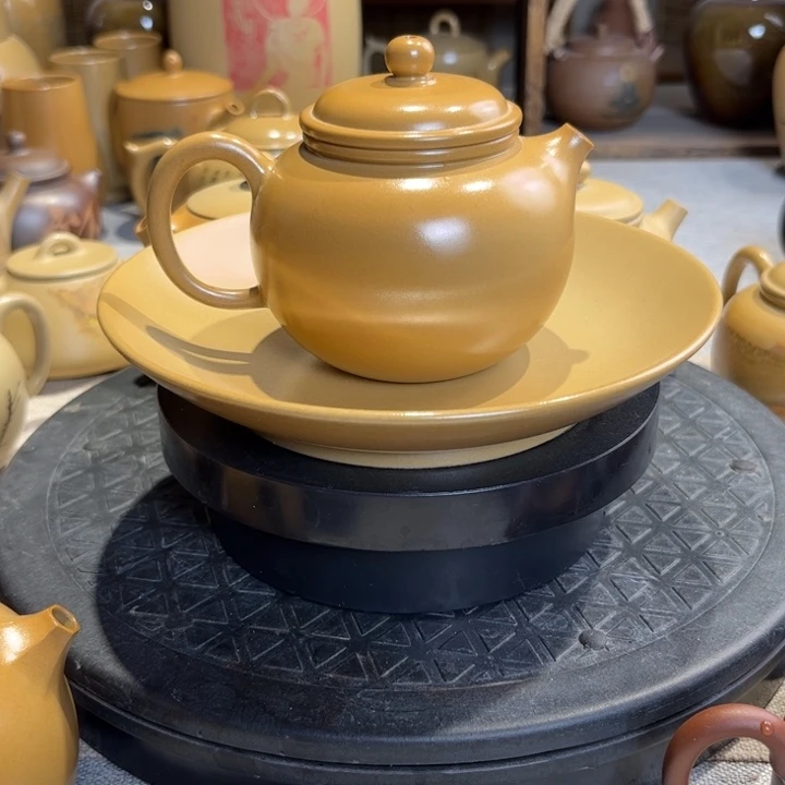 壶建水紫陶白泥电柴烧作品壶