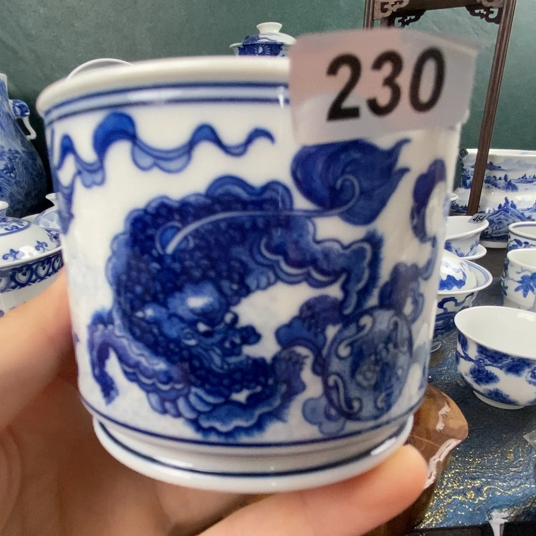 瓷片景德镇手绘青花茶器230
