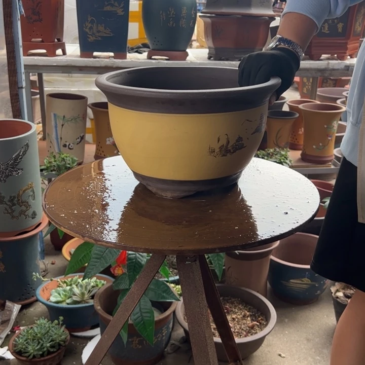 宜兴紫砂花盆003花盆