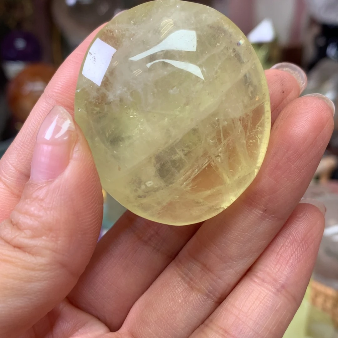 水晶珠宝半成品未镶嵌黄水晶肥皂