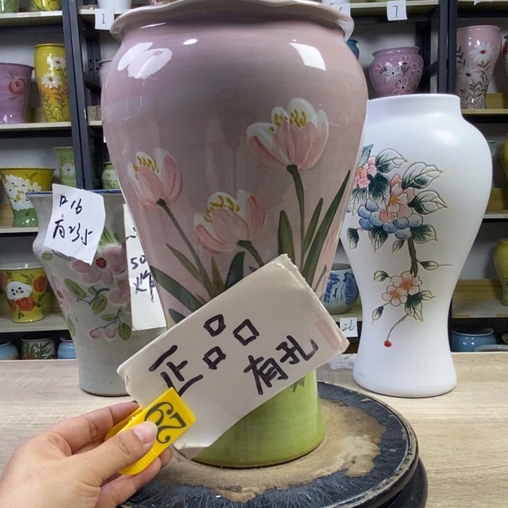 景德镇高温陶瓷花盆