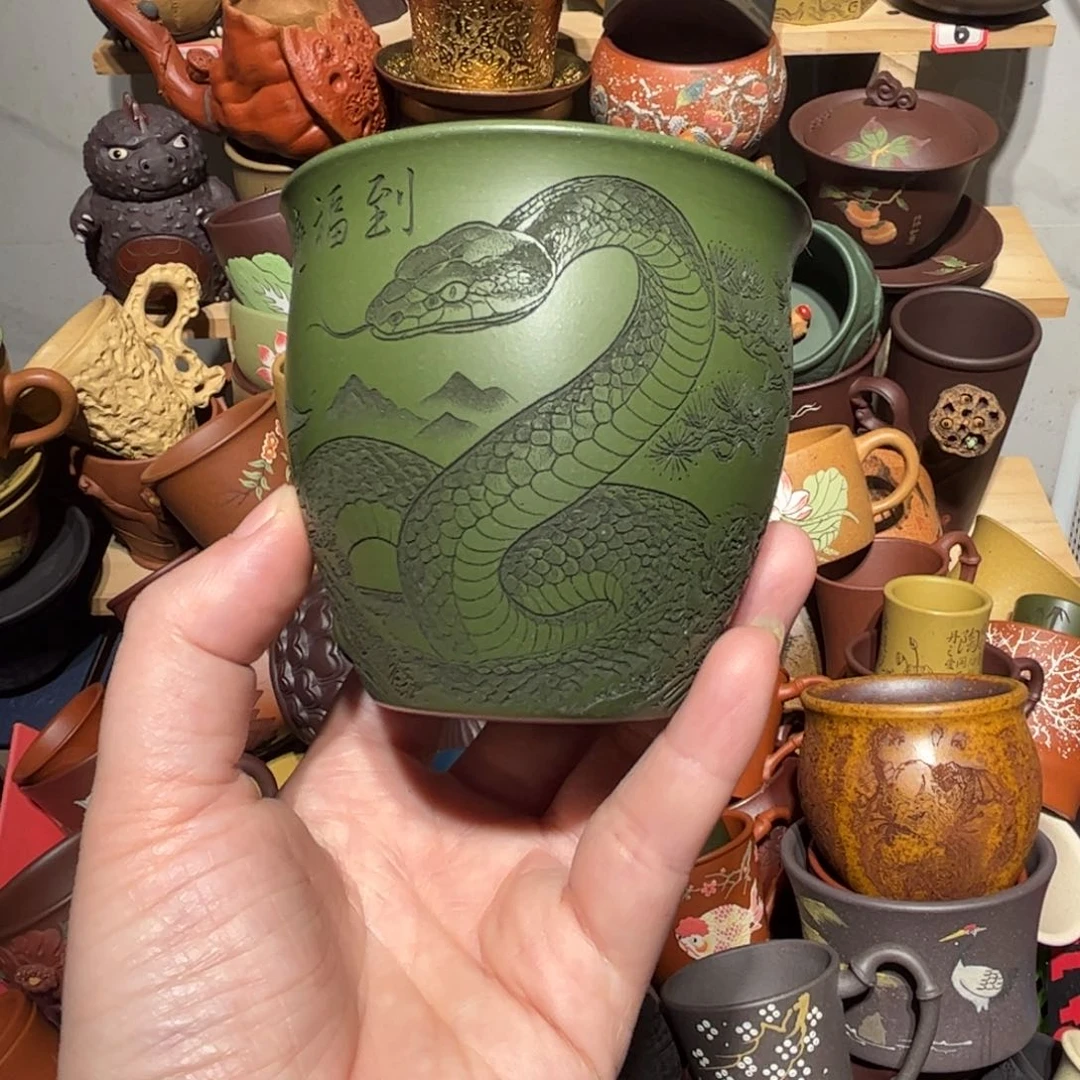 紫砂茶杯宜兴紫砂主人杯