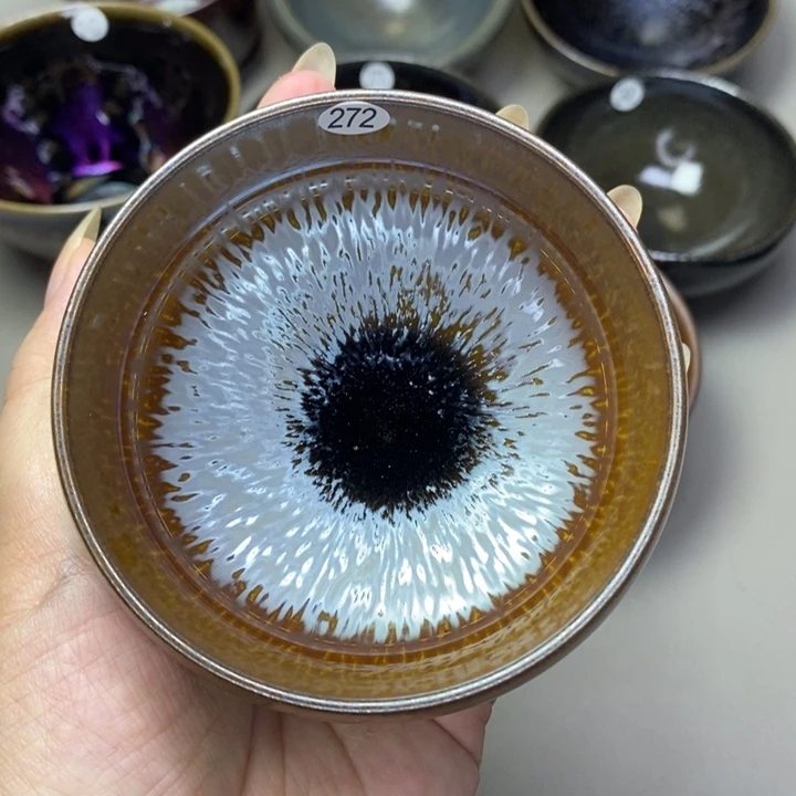 茶盏建窑建盏主人杯微瑕