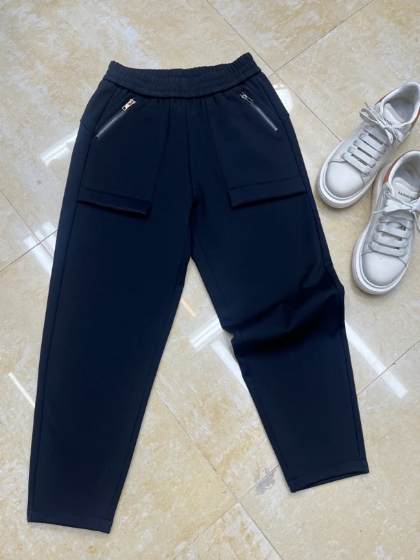 A683新款加绒百搭萝卜裤哈伦裤（加绒）