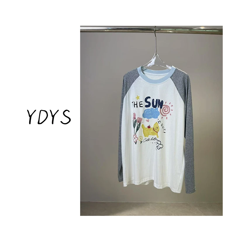 【YDYS】25K00355 2025新款时尚气质小众T恤