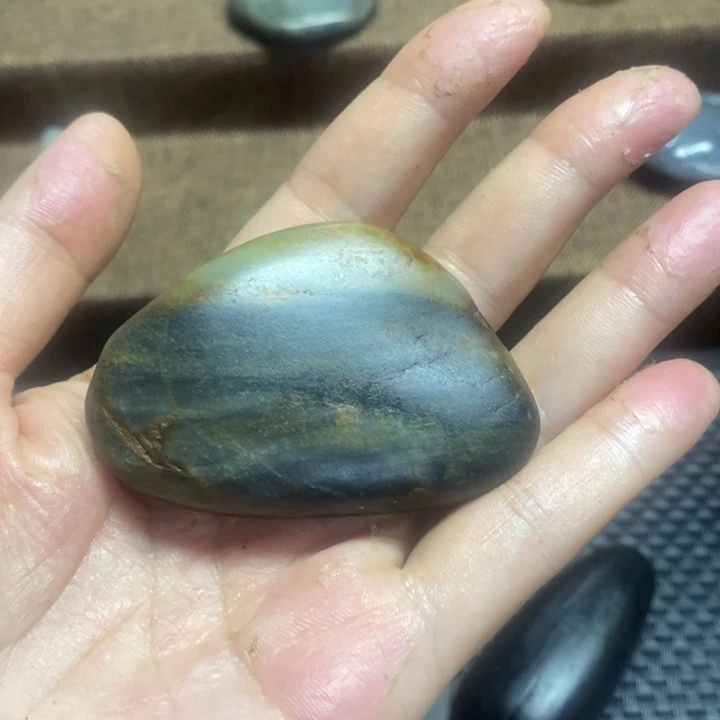 和田玉未镶嵌挂件喜*