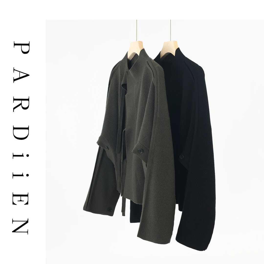 【北总严选】帕迪恩中式斜襟系带半高领羊毛衫TY918