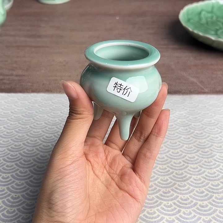 龙泉云间青瓷小米茶器