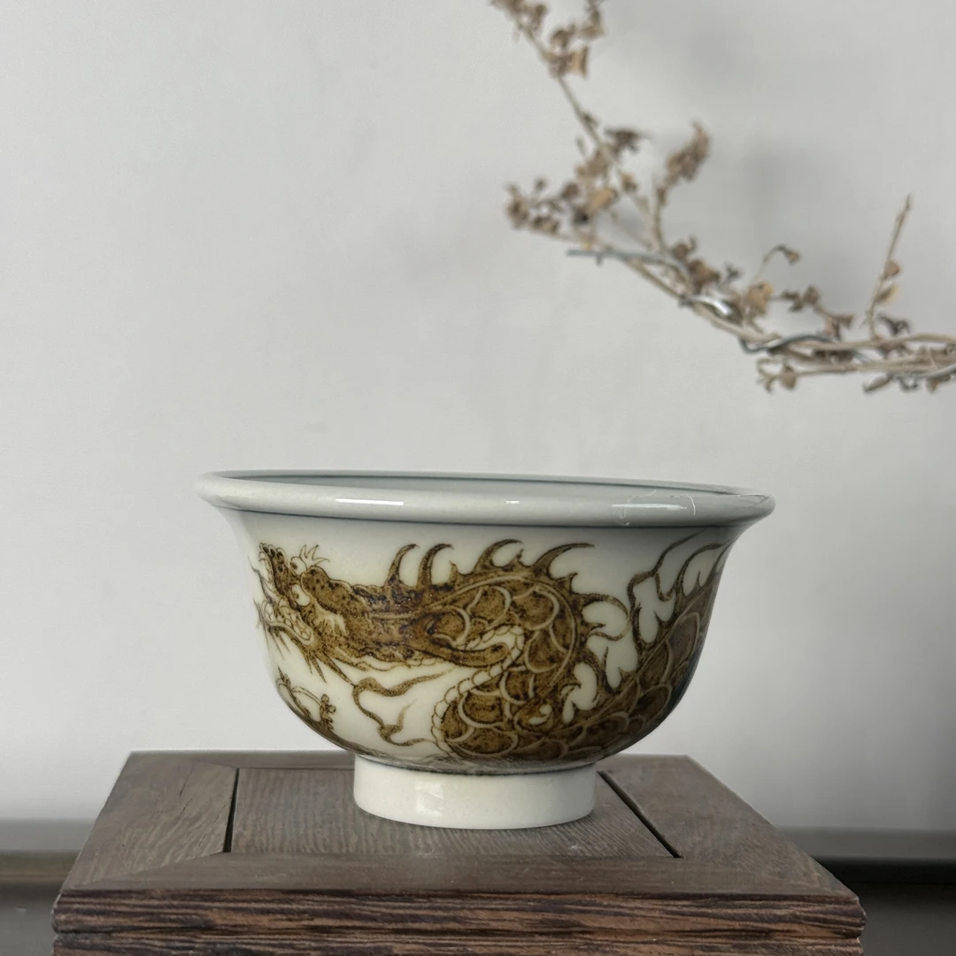 立勤堂 穿花龙压手杯 LQ190