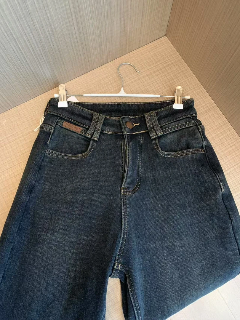 WEN 复古百搭简约直筒水洗牛仔裤WWK0127